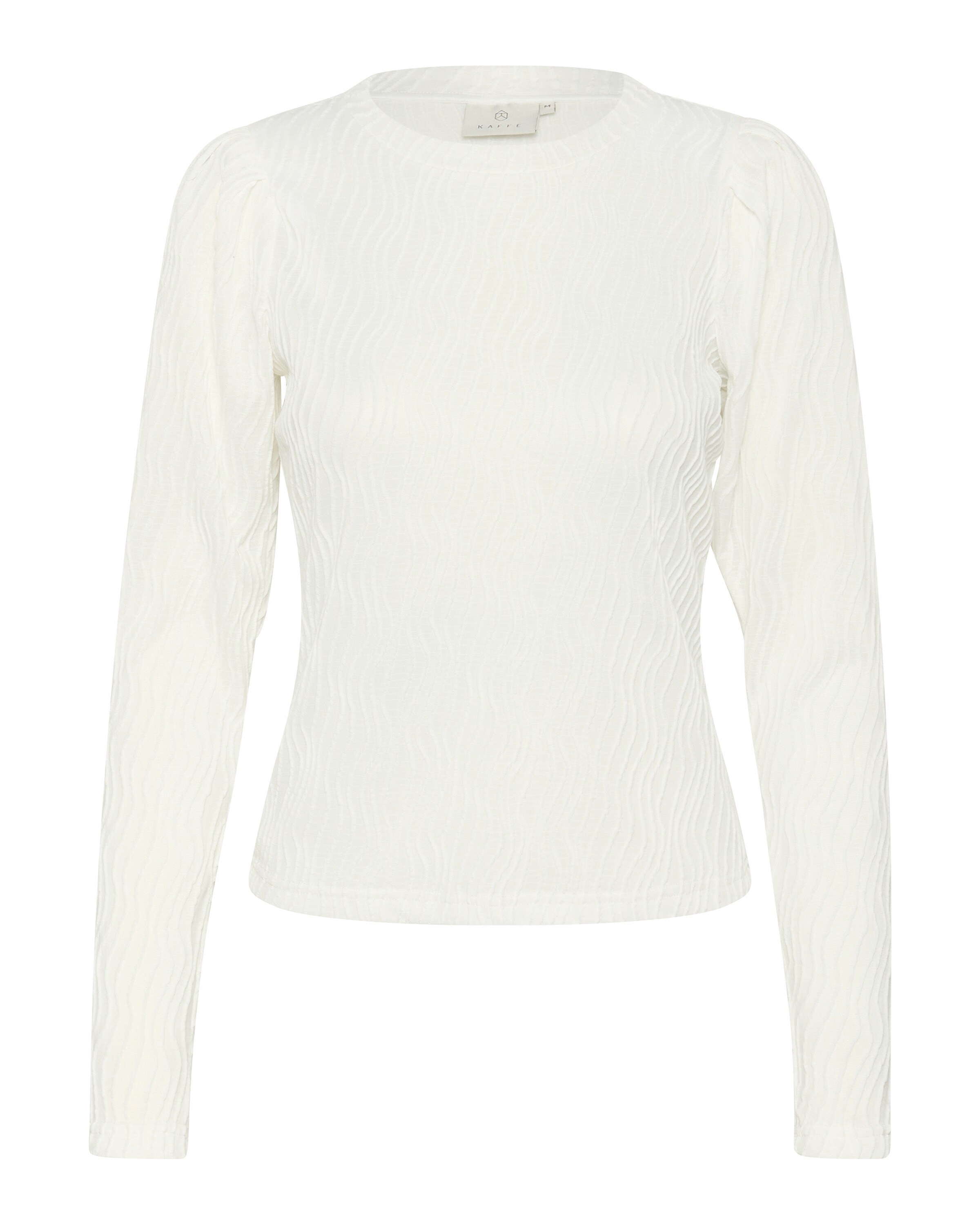 Tricou 'Gerit' de la Kaffe pe alb: față