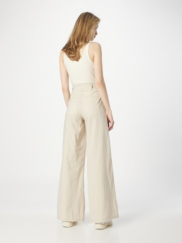 Urban Classics Wide Leg Hose in Beige