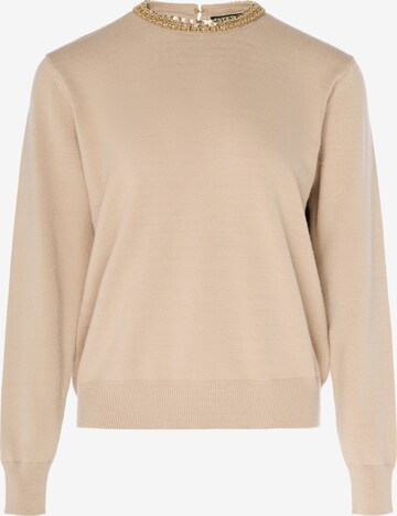 faina - Pullover em bege: frente