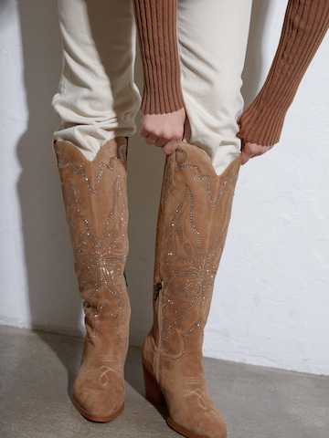 Estro Cowboylaarzen '092-11' in Beige