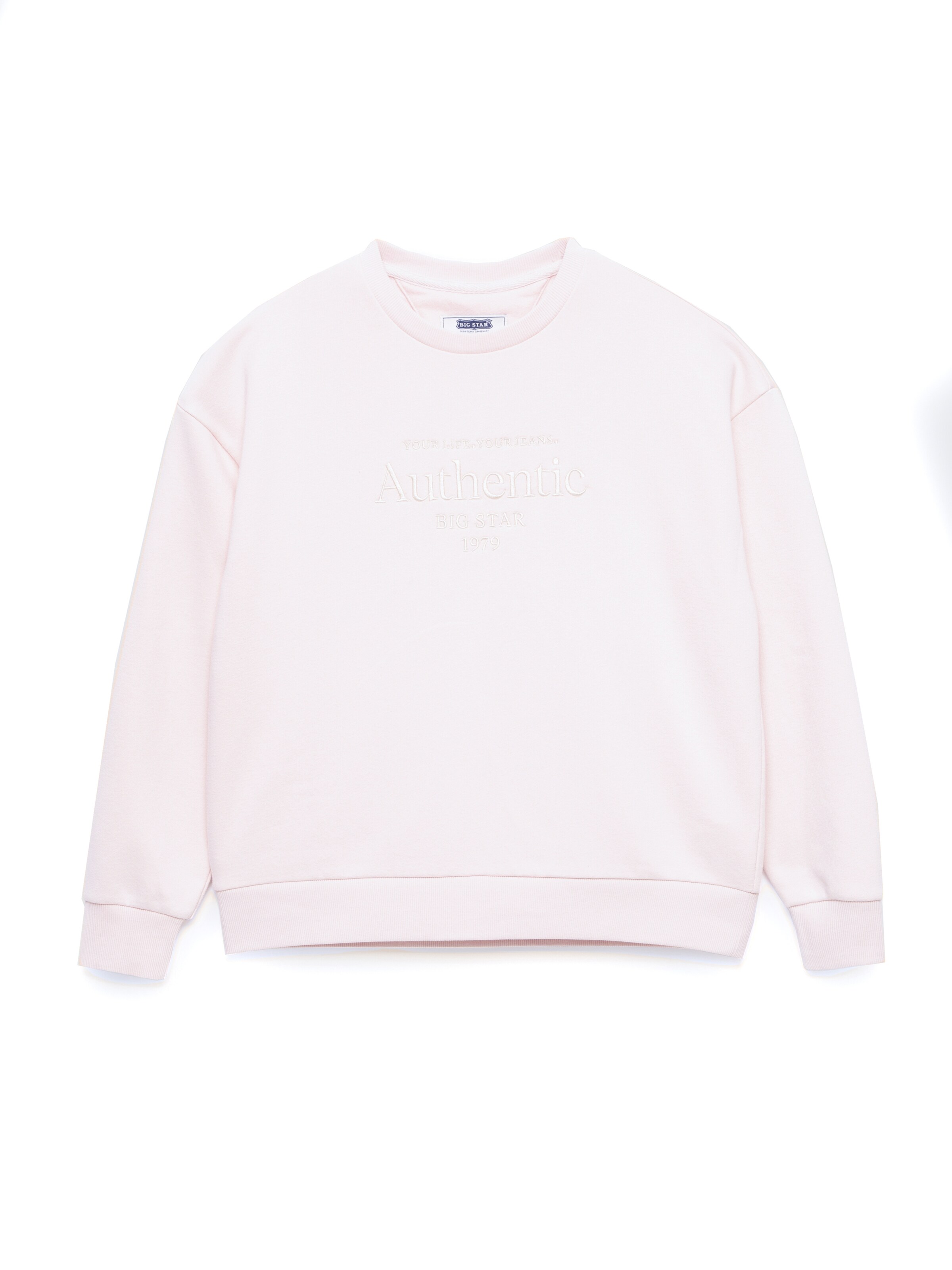 BIG STAR Sweatshirt 'ELLSA' in Roze: voorkant