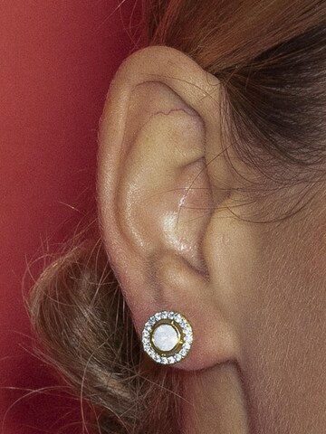 Luxenter Earrings 'Riashe' in Gold