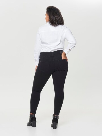 ONLY Carmakoma Skinny Jeans 'Anna' in Zwart