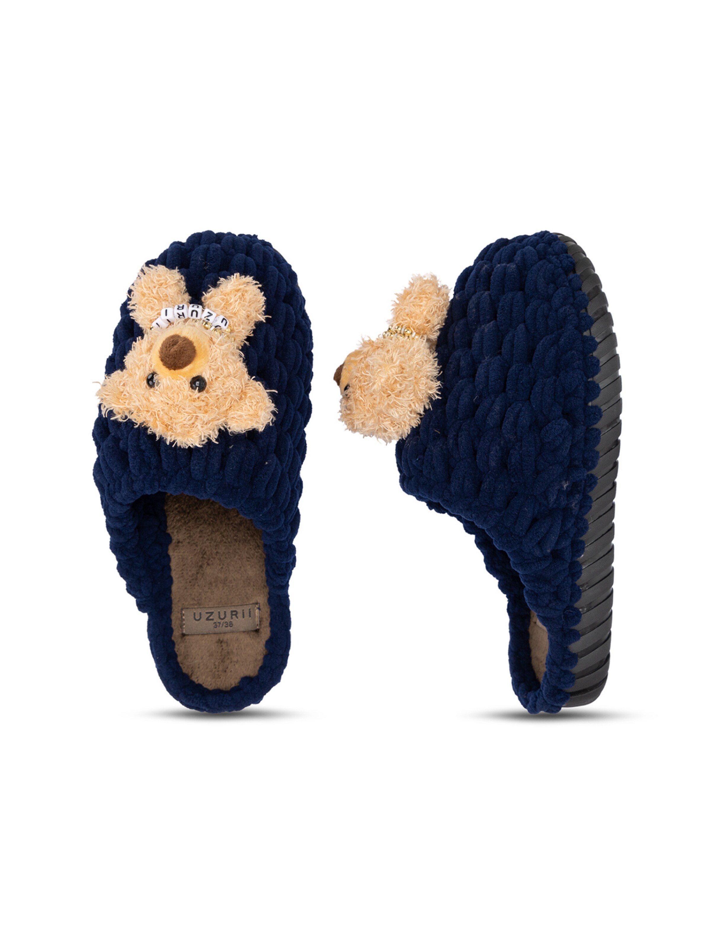 Uzurii Luxury Footwear Hausschuh 'Boo Boo'‌‌‌‌ in Blau