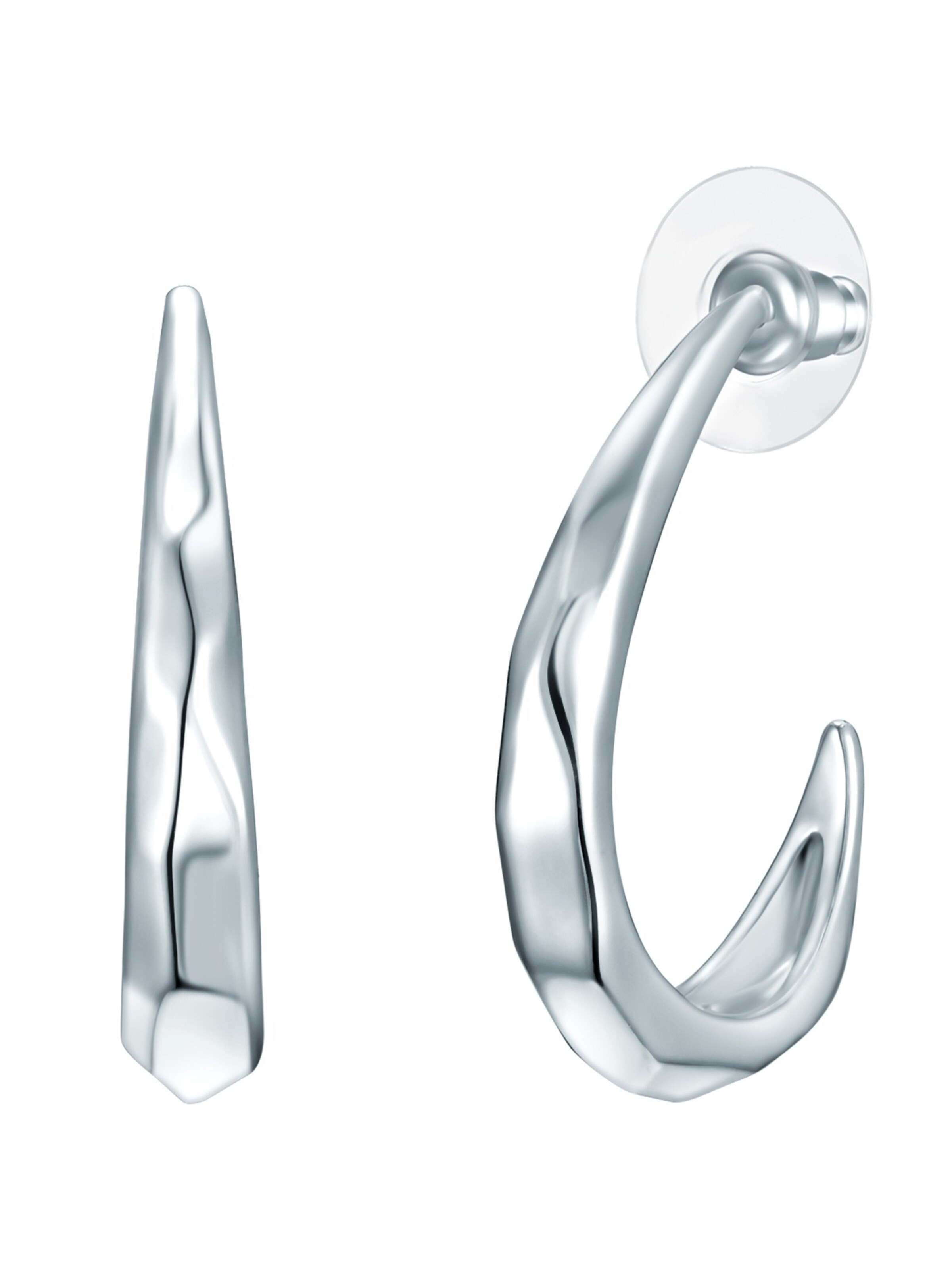 Lulu & Jane Ohrringe in Silber: Vorderseite