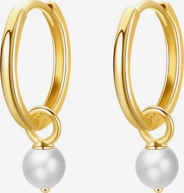Dear Me Earrings 'New Beginnings Huggie' in Gold: front