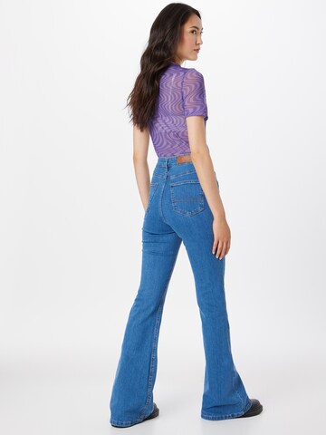 Urban Classics Flared Jeans in Blauw