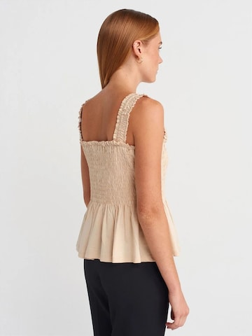 Dilvin Blouse in Beige