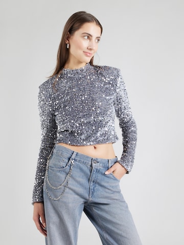 QS Shirt in Zilver: voorkant