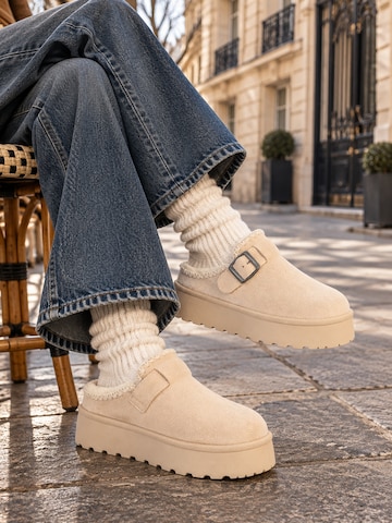 Island Boot Slip-in 'SILOE' i vit: framsida