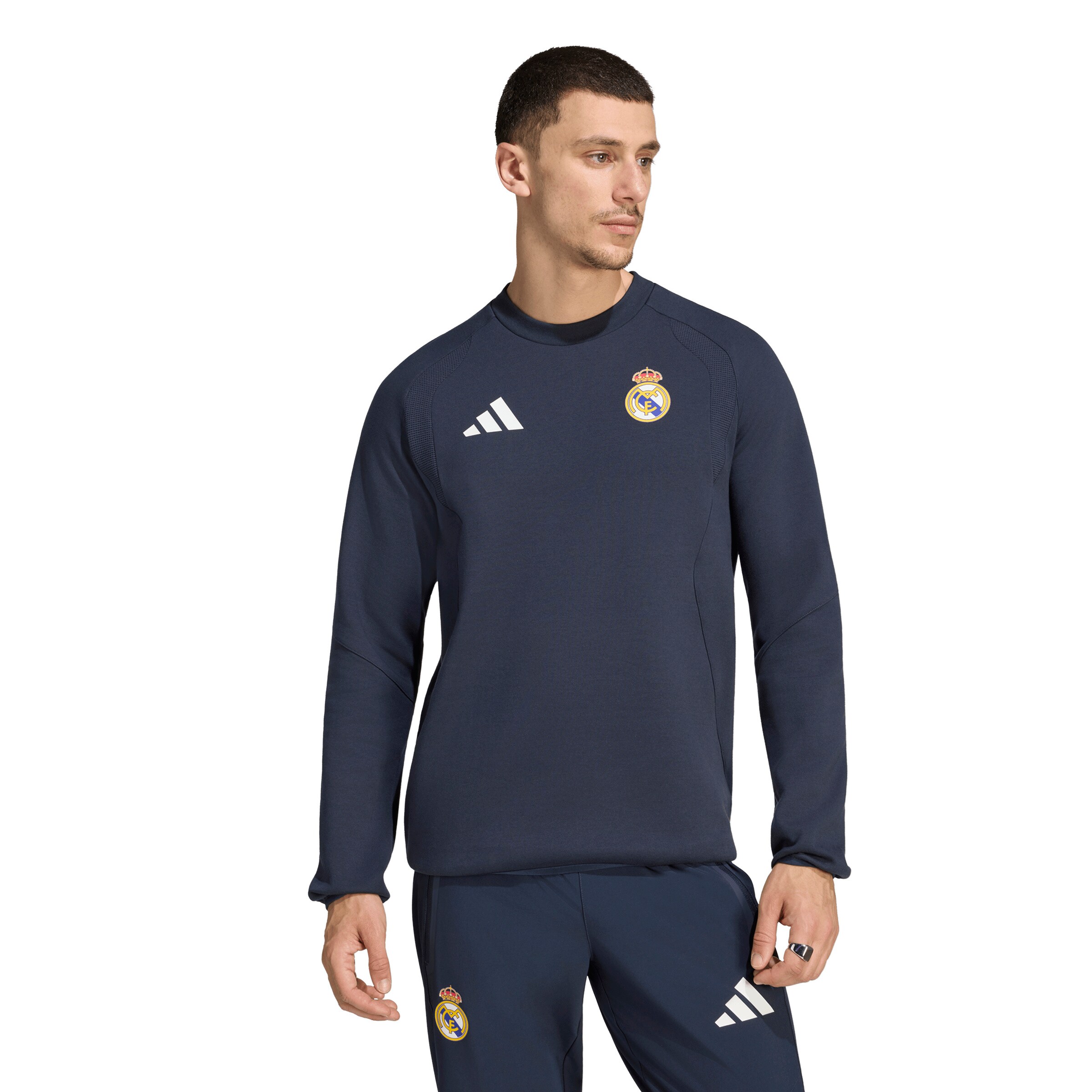 ADIDAS PERFORMANCE Спортивный свитшот 'REAL' в Синий: спереди