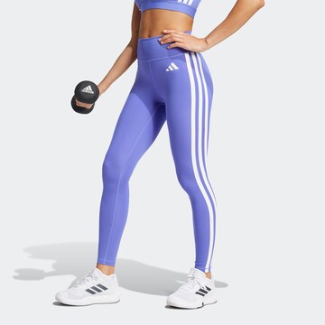 ADIDAS PERFORMANCE Skinny Sports trousers 'Optime Essentials' in Blue: front