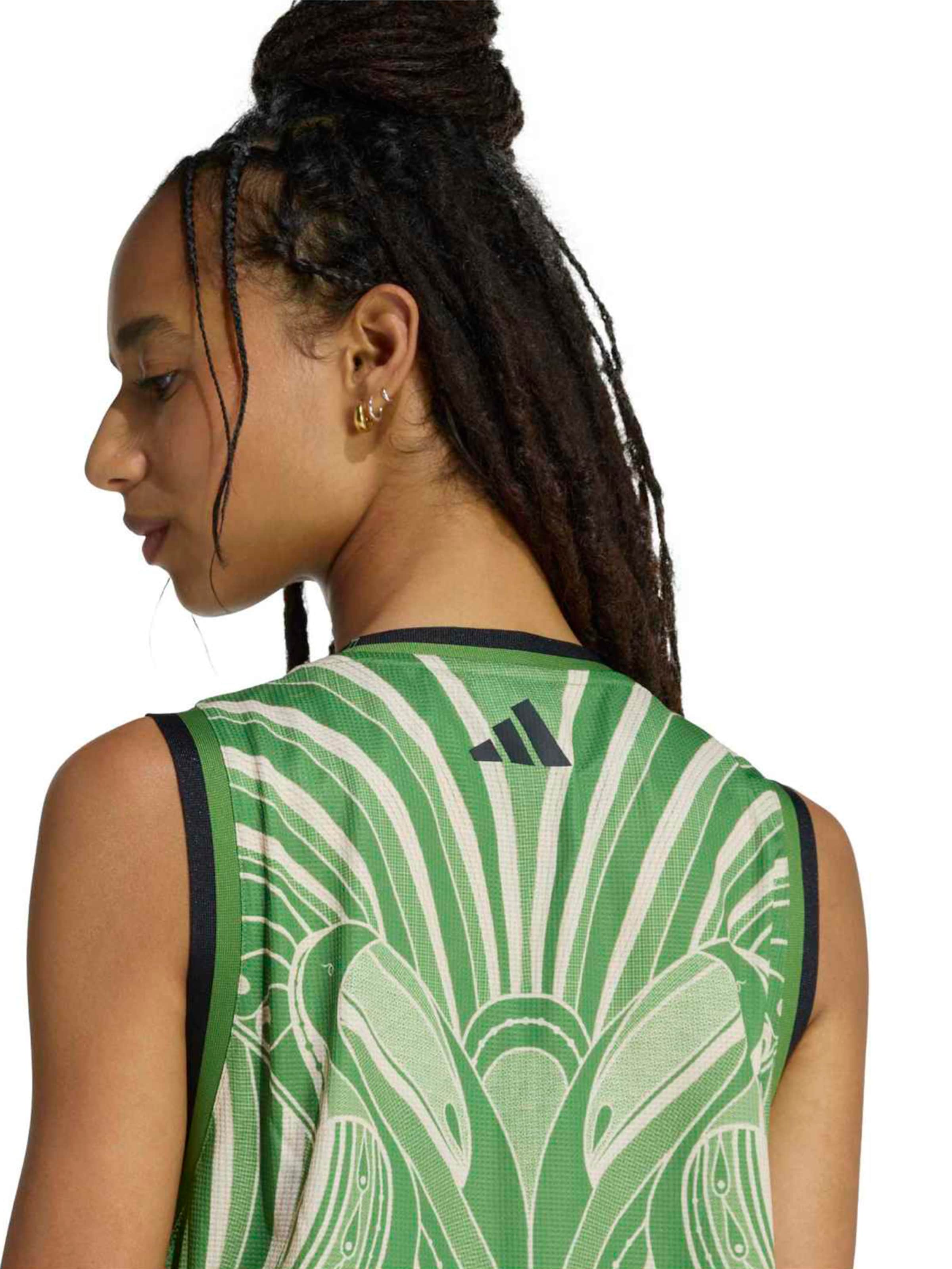 ADIDAS SPORTSWEAR Αθλητικό φόρεμα 'ADIDAS x FARM RIO PREMIUM' σε πράσινο