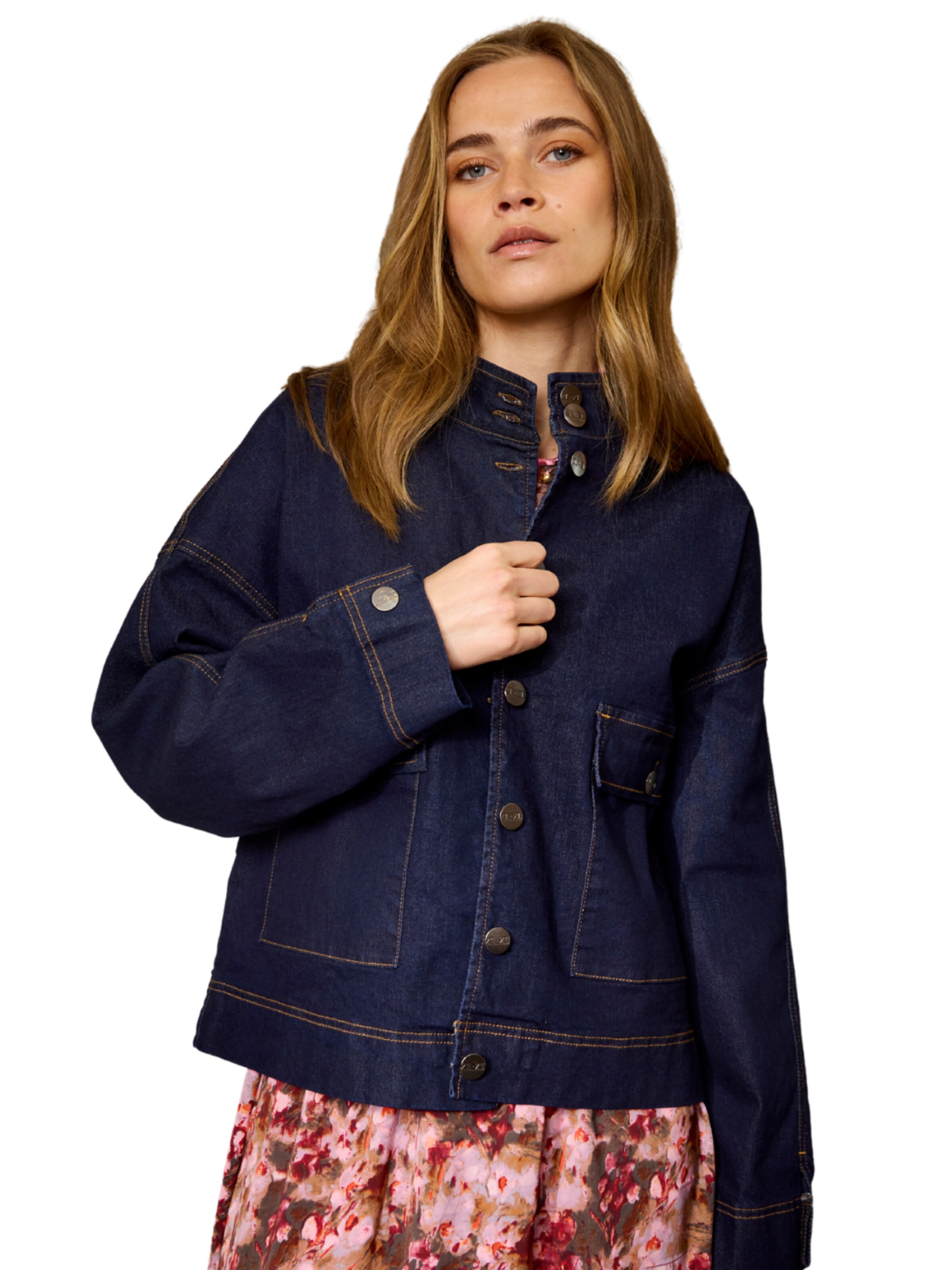 ze-ze Übergangsjacke 'Charlotte 984' in Blau