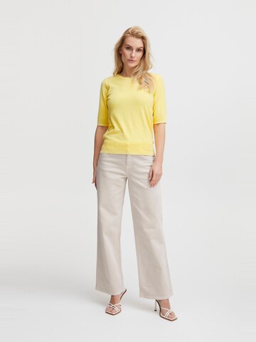 PULZ Jeans Pullover 'PZSARA' in Gelb