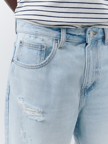Regular Jeans de la Pull&Bear pe albastru
