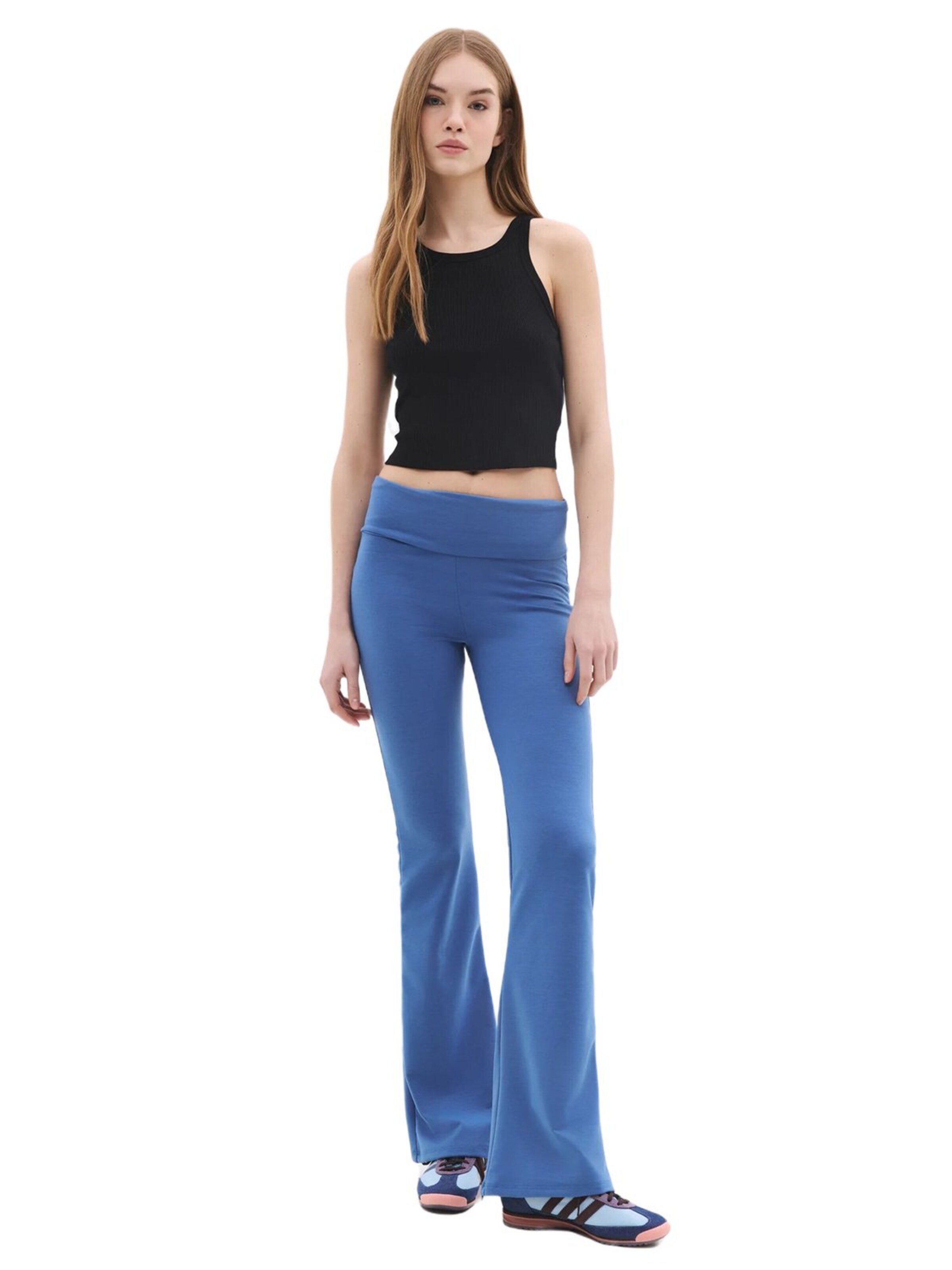 No Matter What Trousers in Blue: front