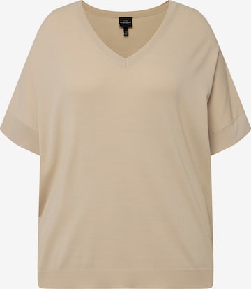 Ulla Popken Trui in Beige: voorkant