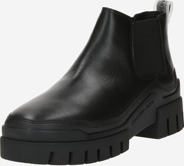 Calvin Klein Jeans Chelsea boots in Zwart: voorkant