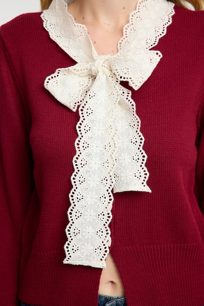 Trendyol Cardigan i S i bordeaux, Produktvisning