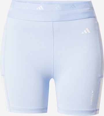 ADIDAS PERFORMANCE Workout Pants 'Techfit Hyperglam 5-Inch' in Blue: front