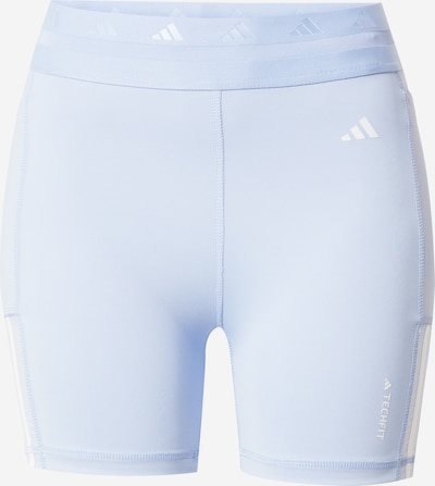 ADIDAS PERFORMANCE Workout Pants 'Techfit Hyperglam 5-Inch' in Light blue / White, Item view