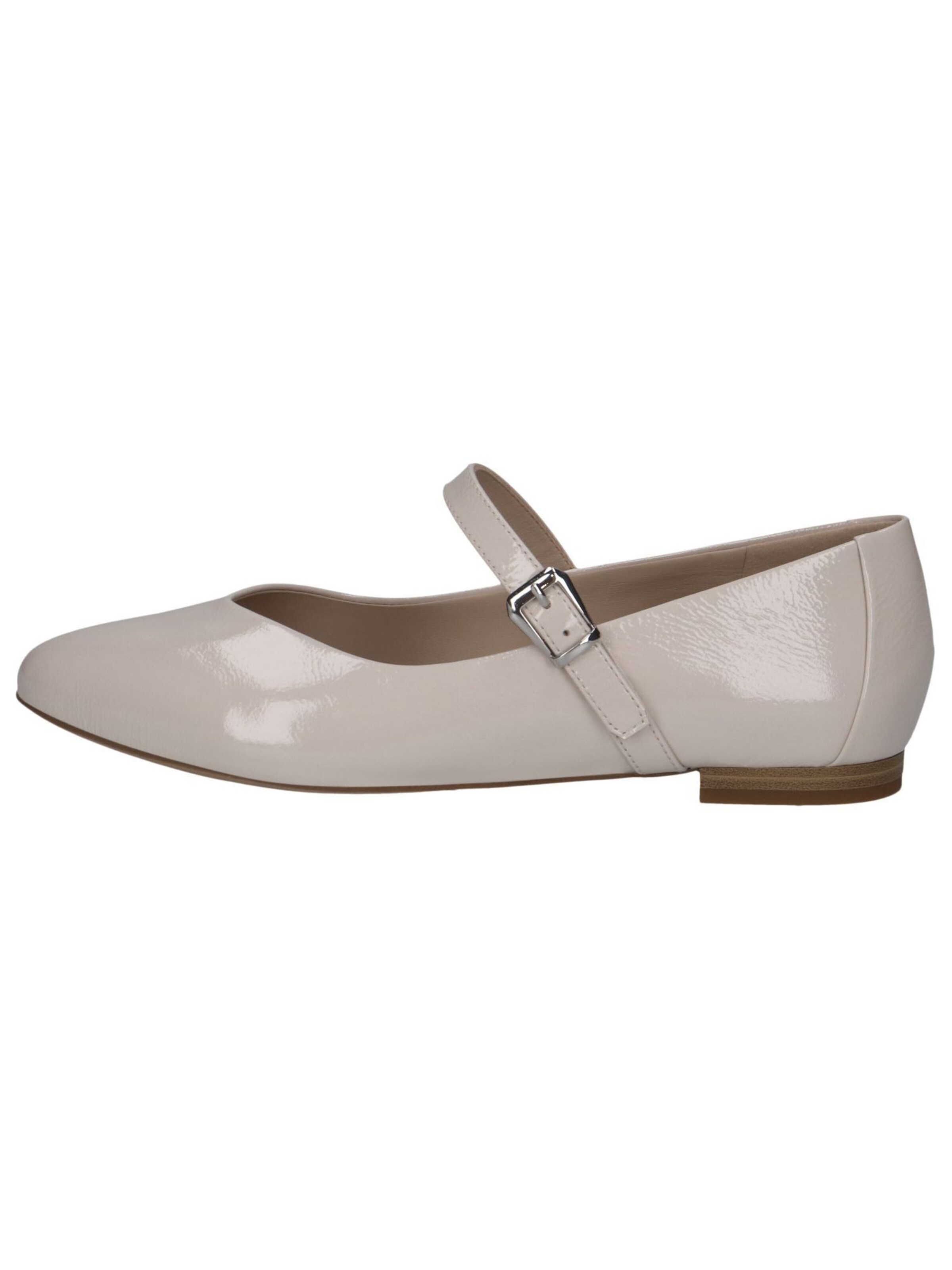 CAPRICE Ballet Flats with Strap in White