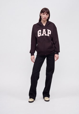 Gap Tall - Sudadera con cremallera 'HERITAGE' en marrón