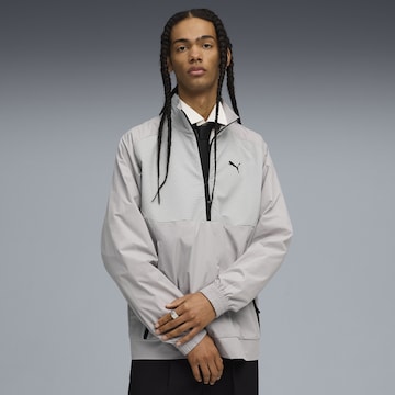 PUMA Sportsweatshirt 'Pumatech' in Grijs: voorkant