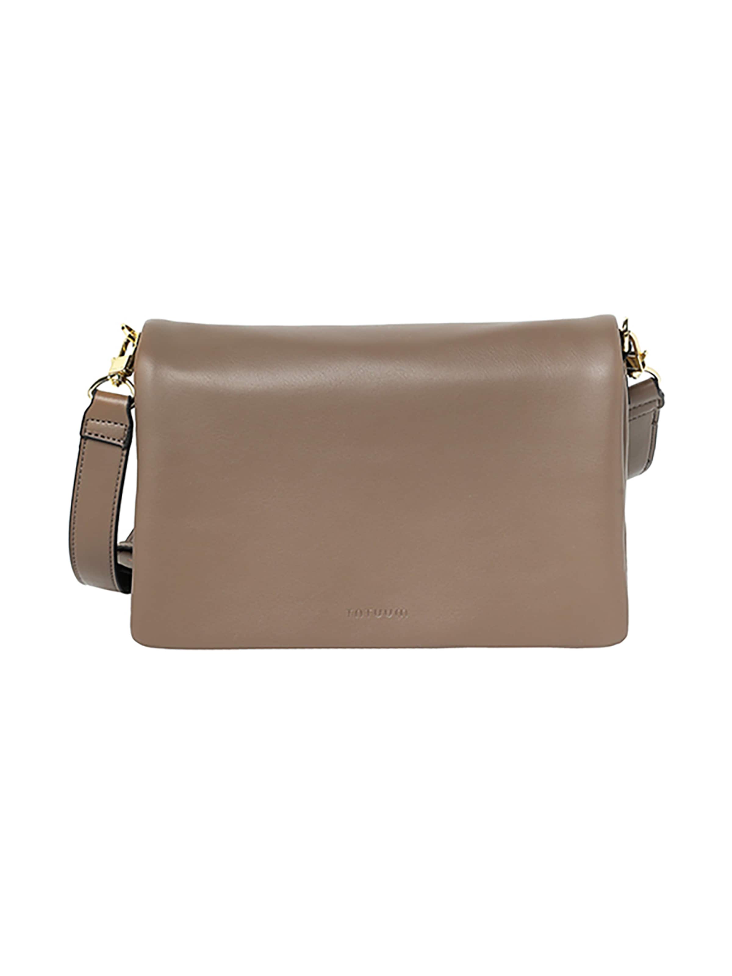TATUUM - Mala de ombro 'Caressa' em bege: frente