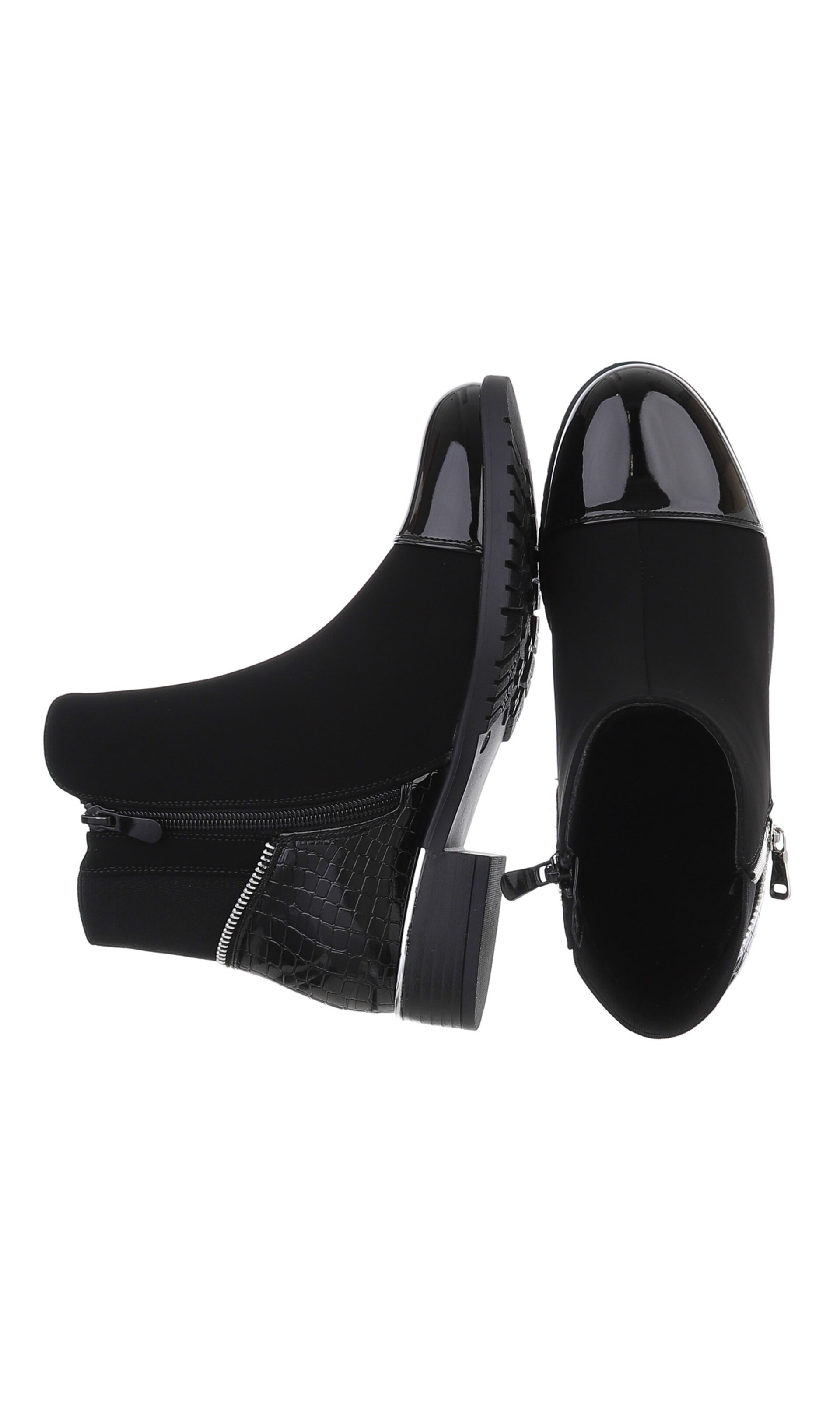 Ital-Design Stiefelette in Schwarz