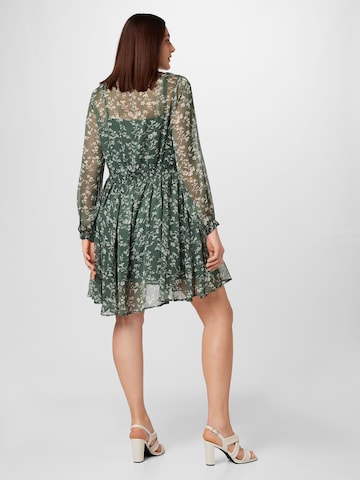 ABOUT YOU Curvy Shirt Dress 'Linda' in Green