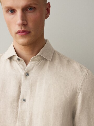 Next Regular Fit Hemd in Beige