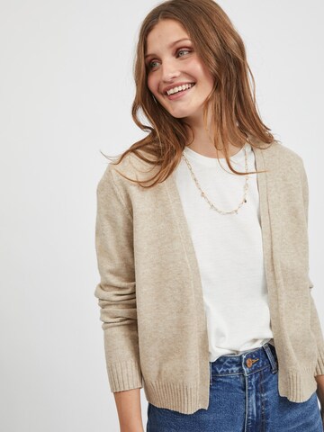 VILA Knit Cardigan 'Ril' in Beige