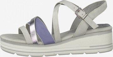 Earth Edition by Marco Tozzi Strap sandal in Silver