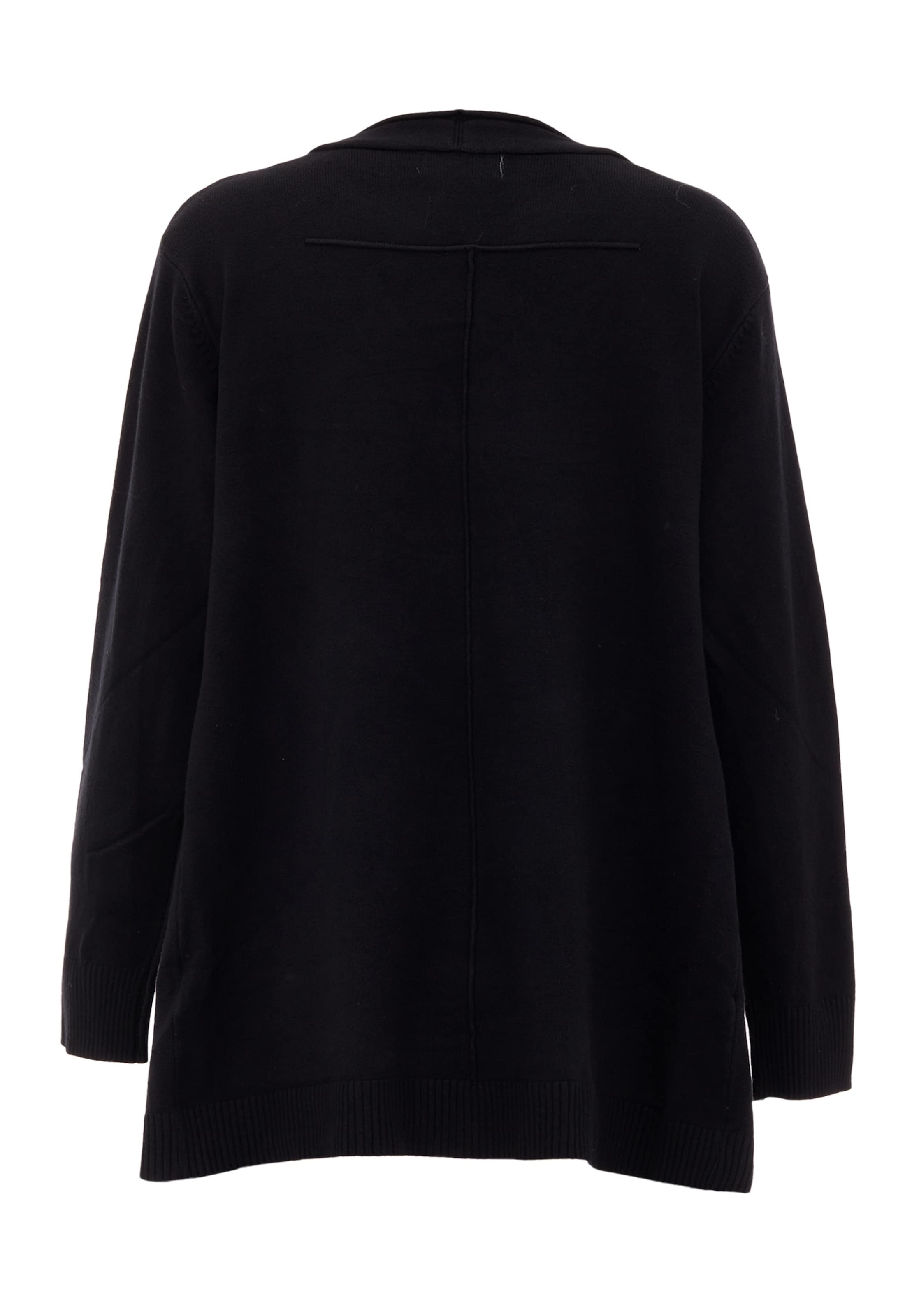 BLONDA Плетена жилетка в черно