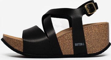 Bayton Sandal 'Malaga' i svart: framsida