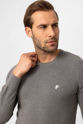 DENIM CULTURE Sweater 'LEVIN' in Grey