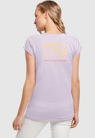 T-shirt 'Spring - Grow through' Merchcode en violet