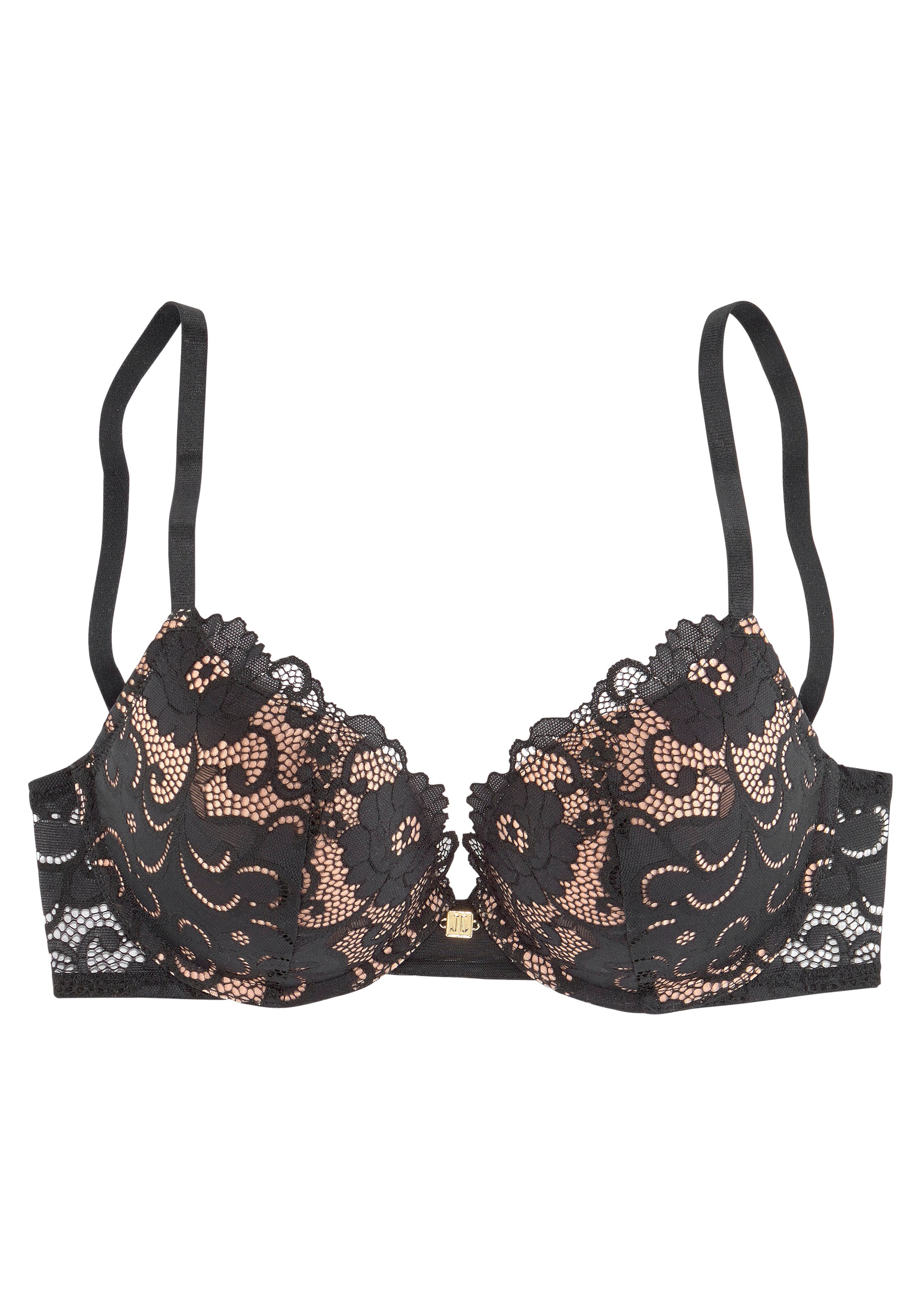 JETTE Push-up BH in Schwarz: Vorderseite