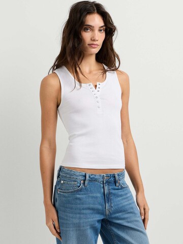 Haut 'Camilla' Pepe Jeans en blanc : devant