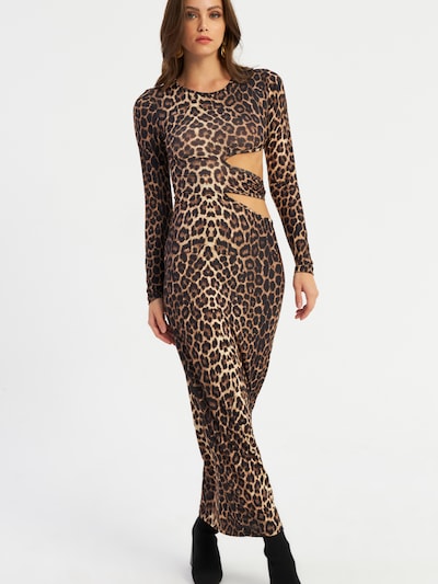 Cool & Sexy Šaty - krémová / farba ťavej srsti / čierna, Produkt