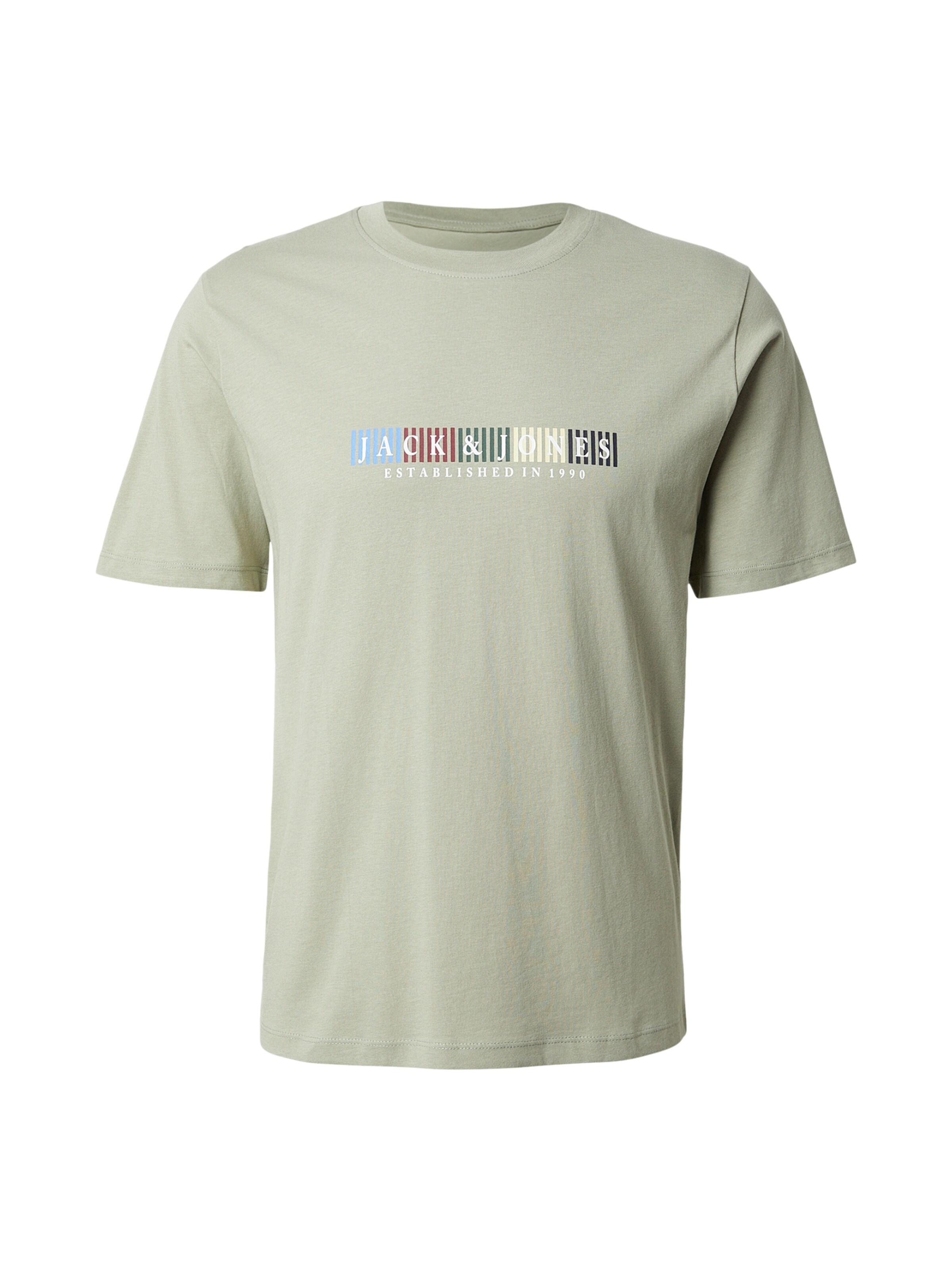 Maglietta 'JORNANTUCKET' JACK & JONES di colore blu chiaro / giallo / verde pastello / bordeaux, Visualizzazione prodotti