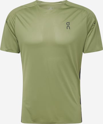 On - Camiseta funcional en verde: frente