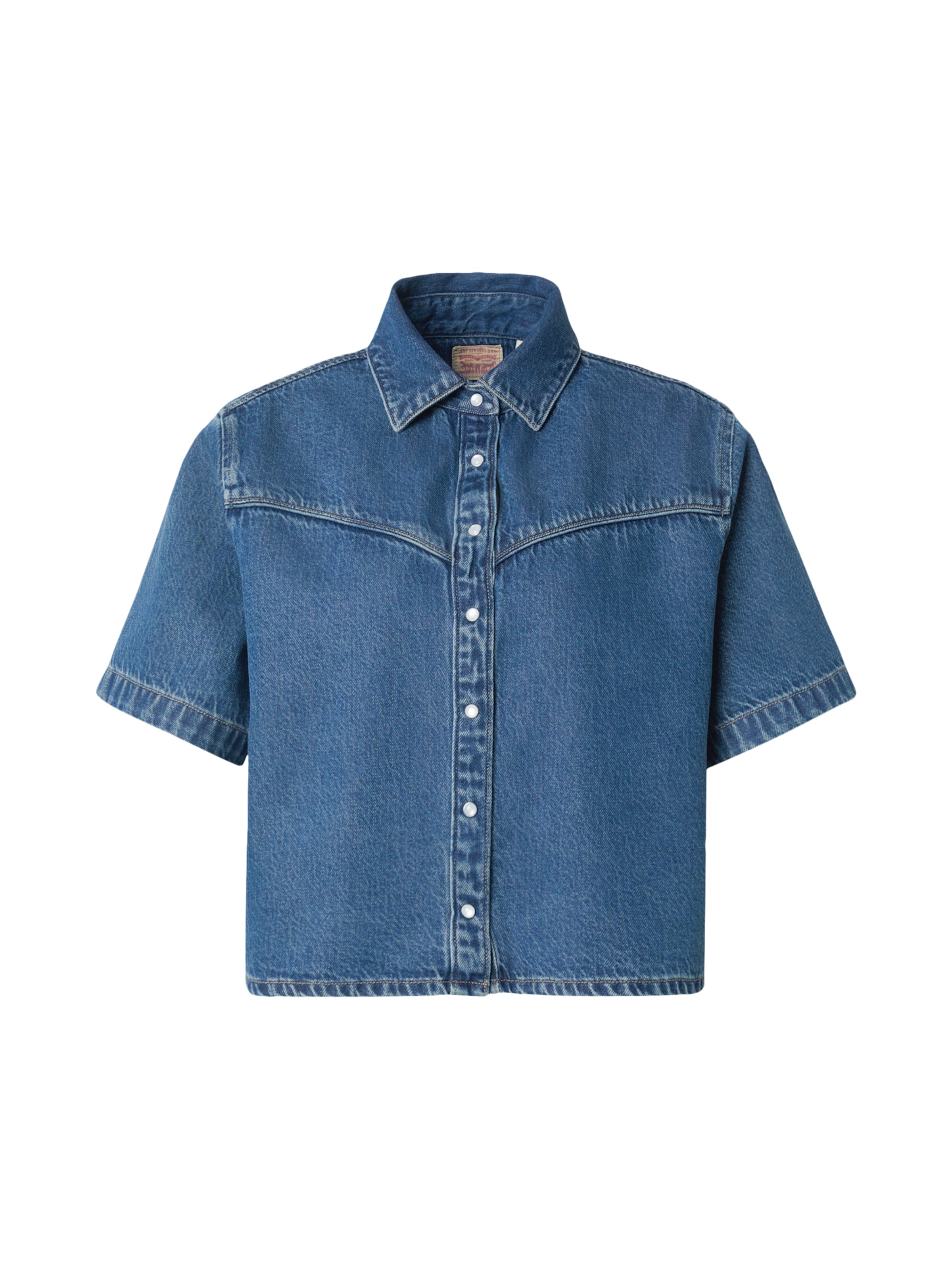 LEVI'S ® Bluzka 'Logan Short Sleeve Denim Shirt' w kolorze niebieski: przód
