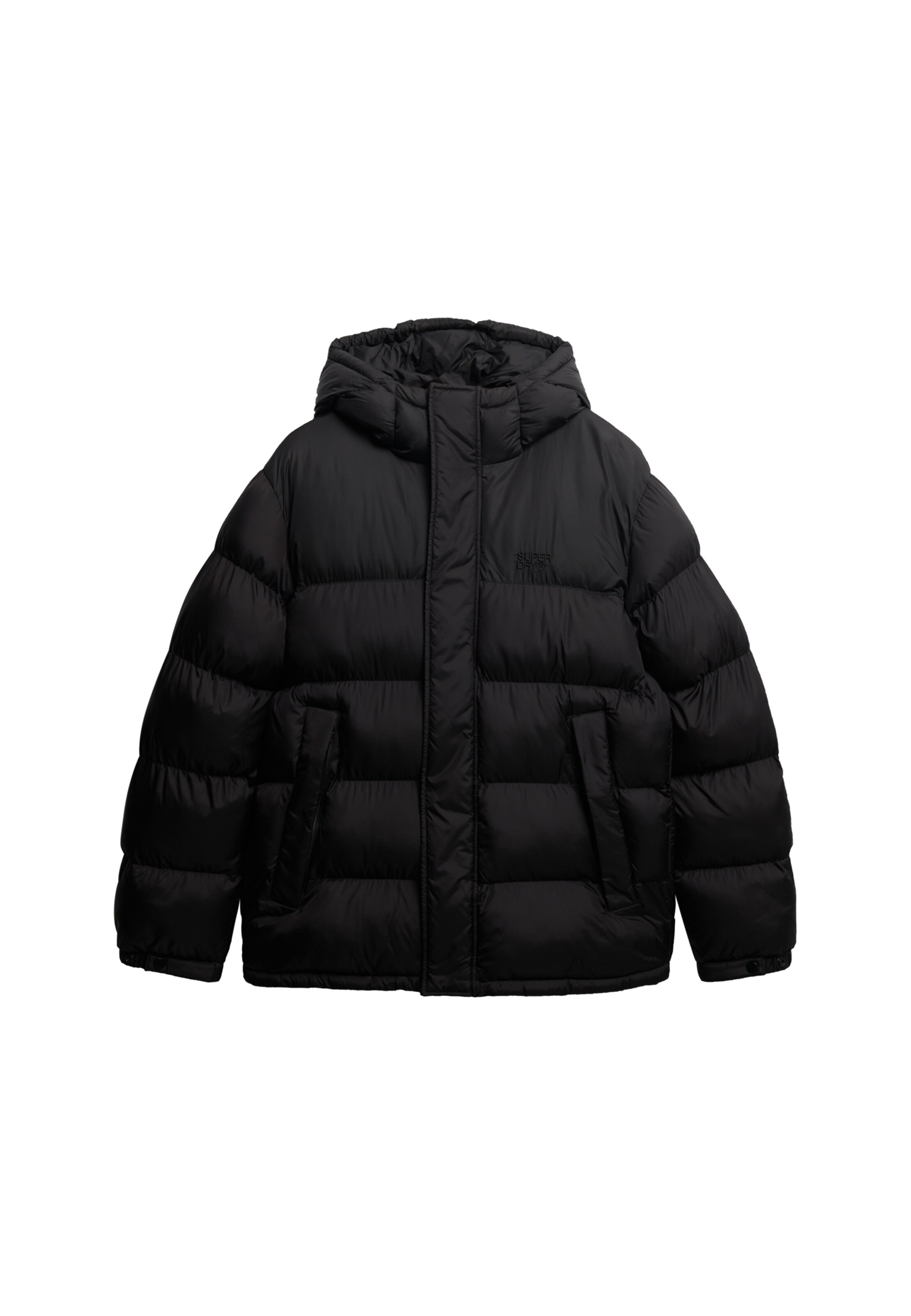 Superdry & Co Tussenjas in Zwart: voorkant