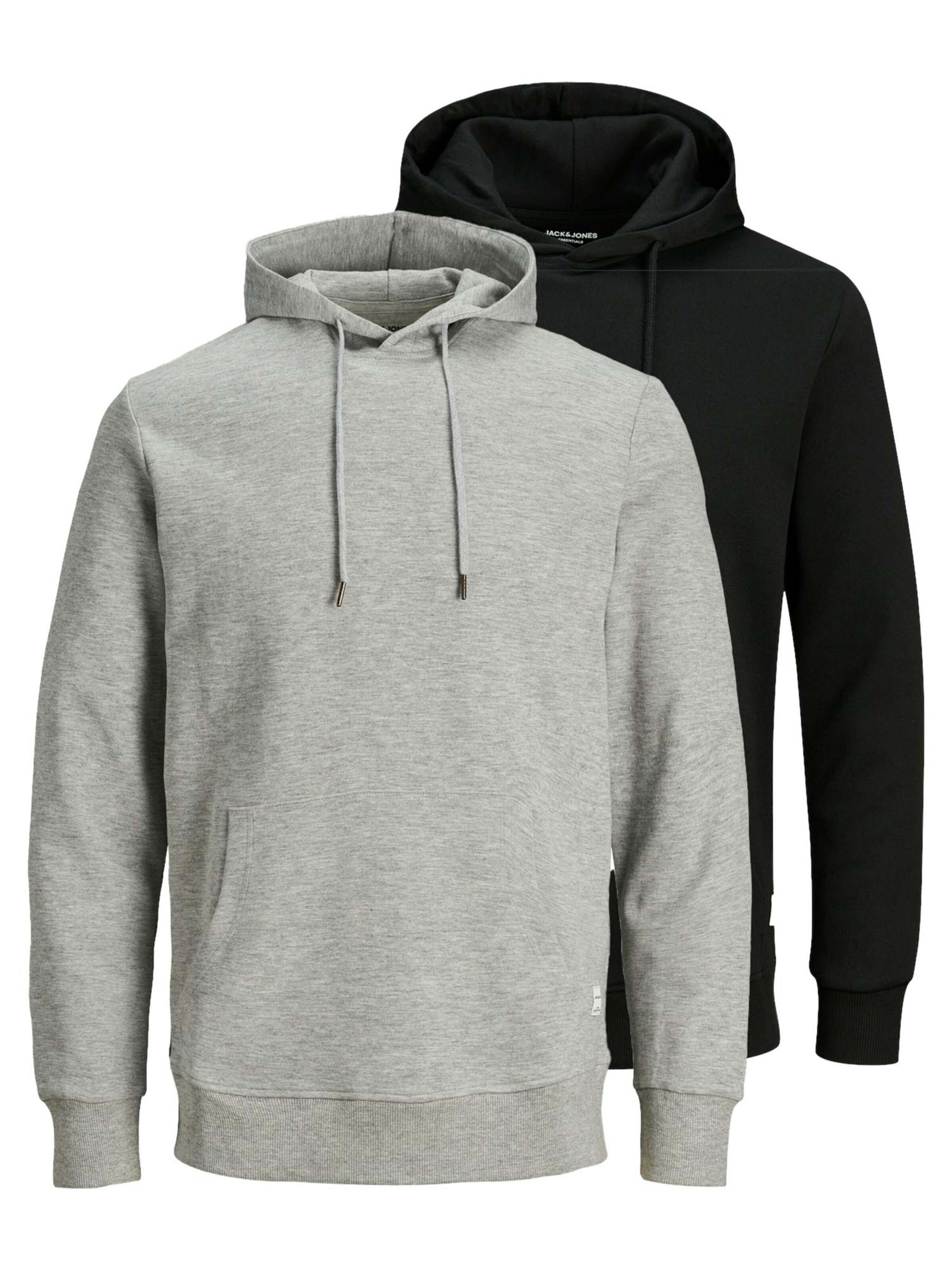 JACK & JONES Sweatshirt 'Basic'‌‌‌‌‌‌ in Grau: Vorderseite