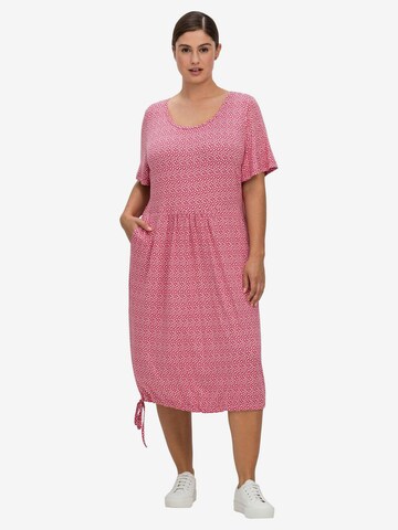 SHEEGO Dress in Pink: front