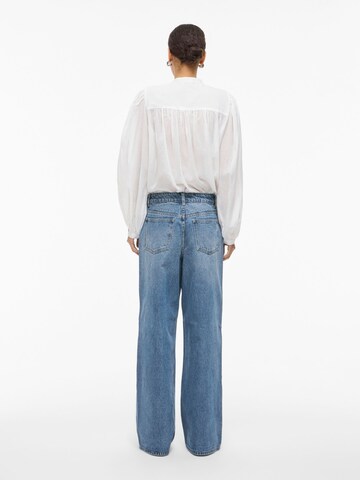 ROUGE EDIT Wide leg Jeans in Blue