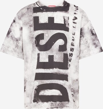 T-Shirt DIESEL en gris : devant